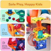 Magnetic Marble Run Blocks (Set of 45 pcs)
