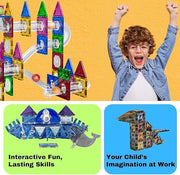 Magnetic Marble Run Blocks (Set of 45 pcs)